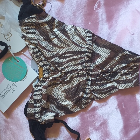 Beach Bunny Tribal Beat NWT MD Animal Print Bikini - Picture 7 of 9